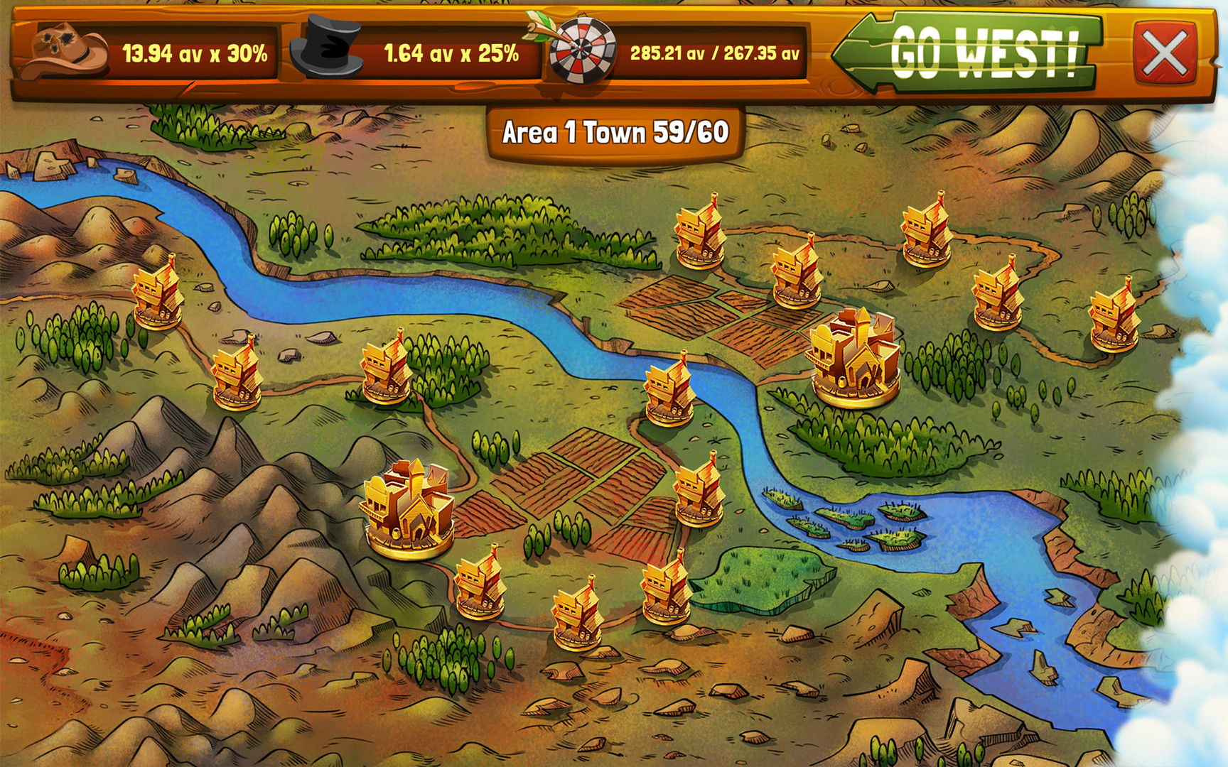 Wild West Saga: Idle Tycoon Clicker screenshot