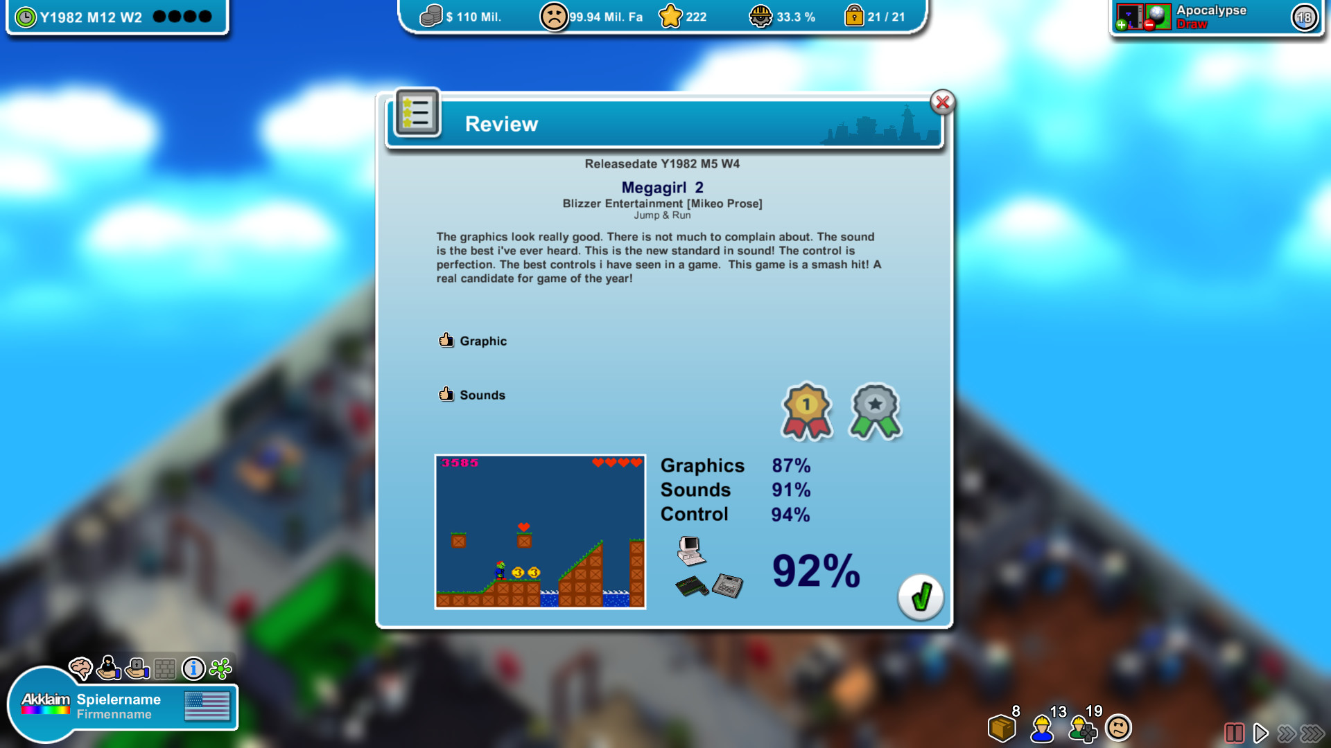 Mad Games Tycoon screenshot