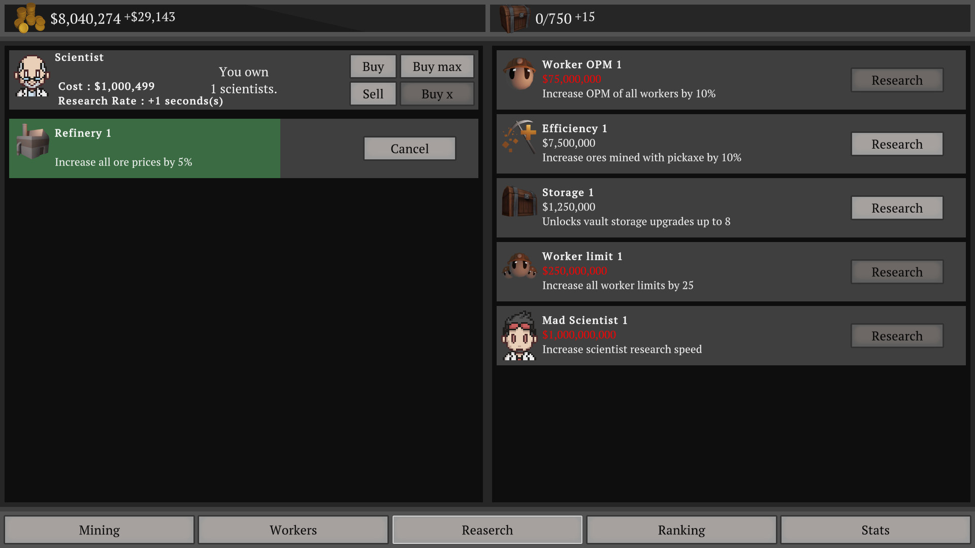 A Mining Game screenshot