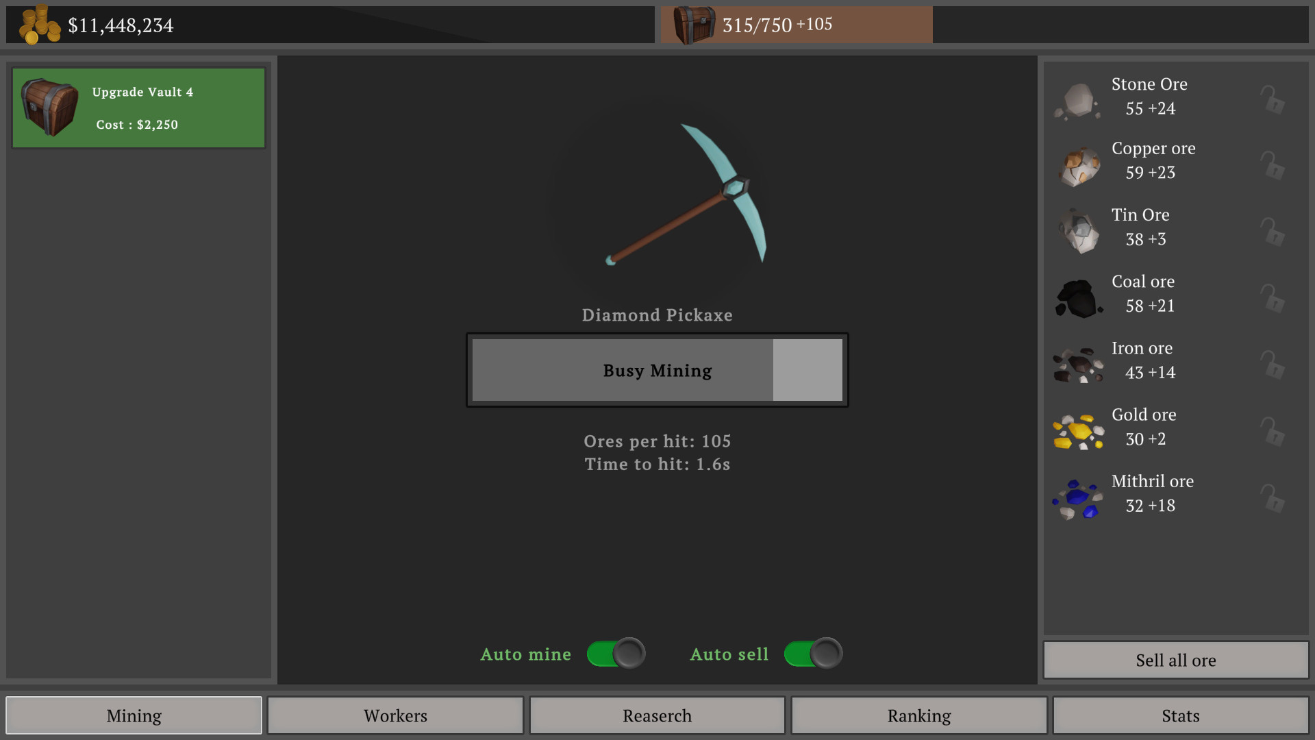 A Mining Game screenshot