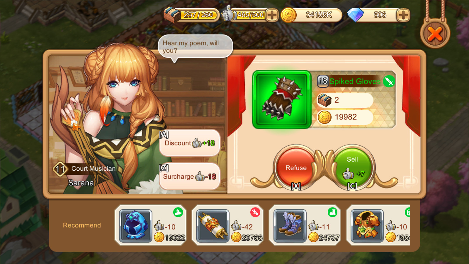 Cadria Item Shop screenshot
