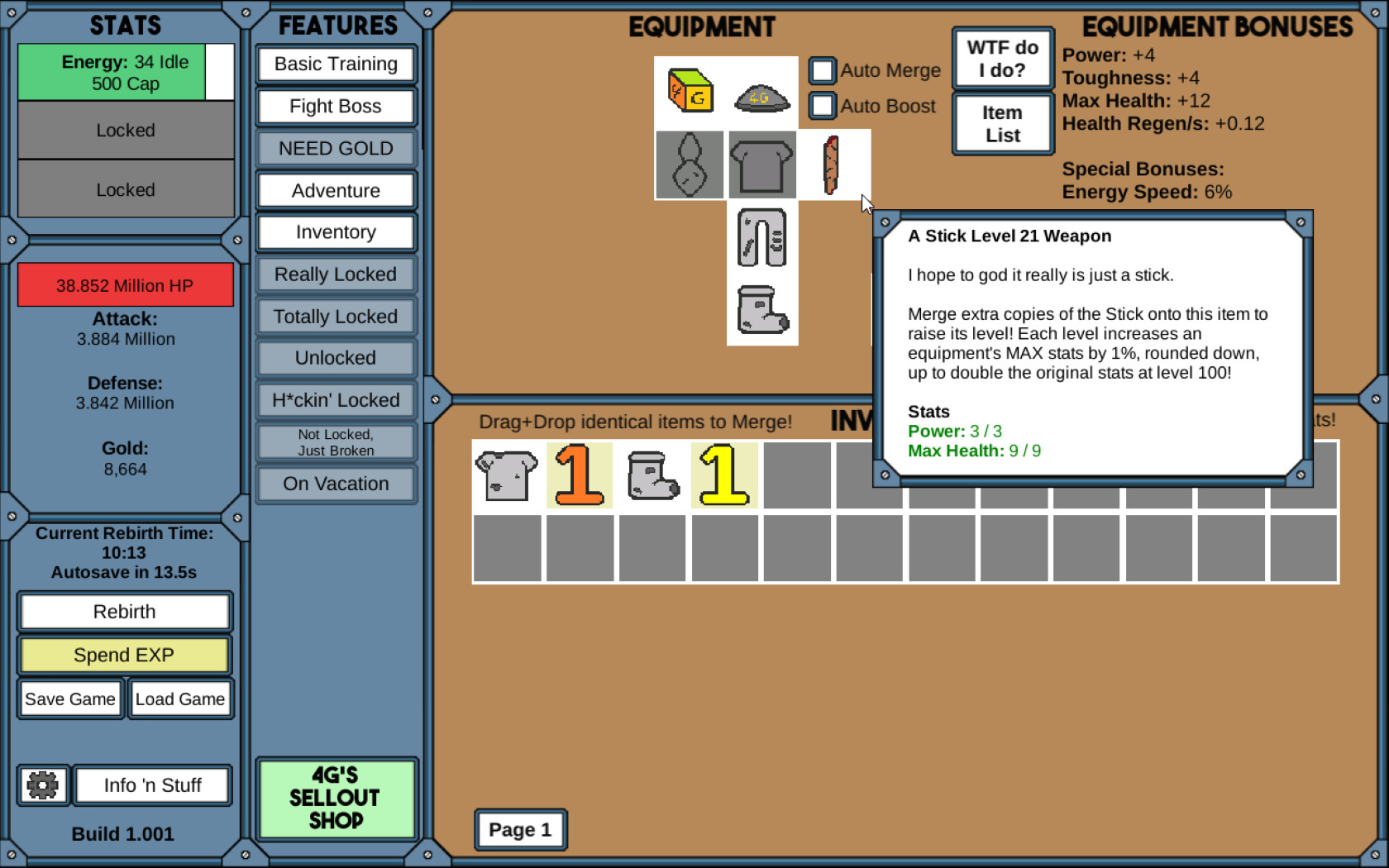 NGU IDLE screenshot