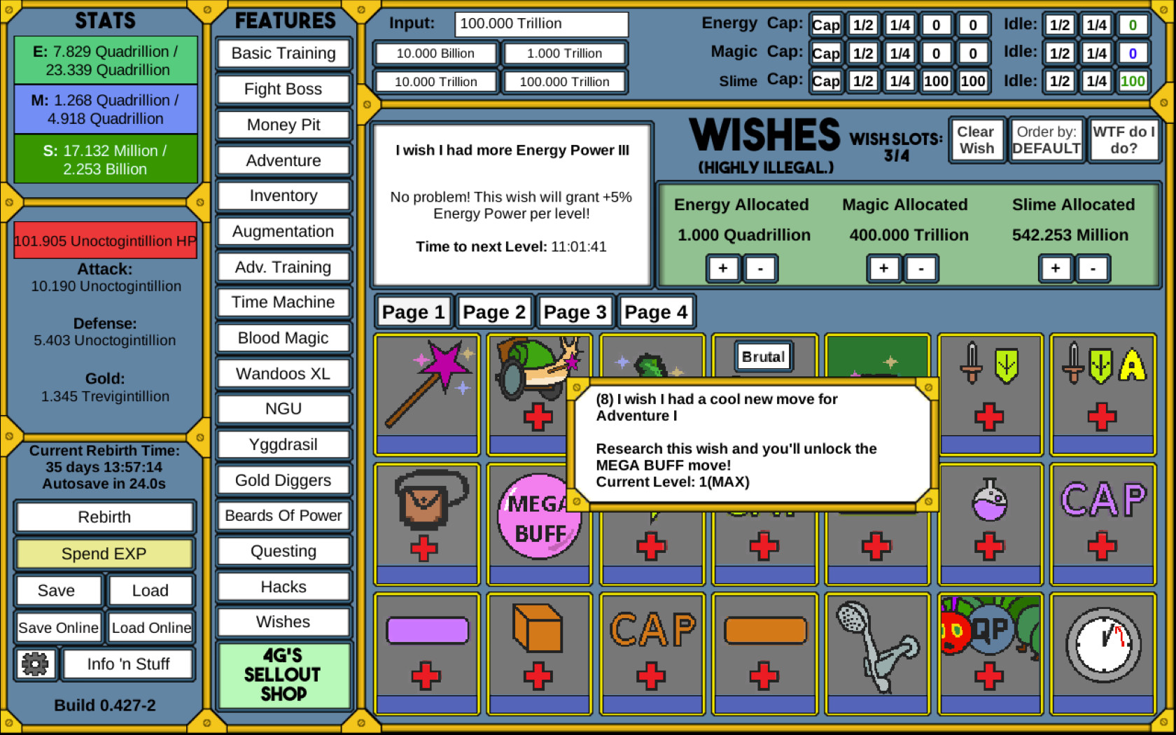 NGU IDLE screenshot