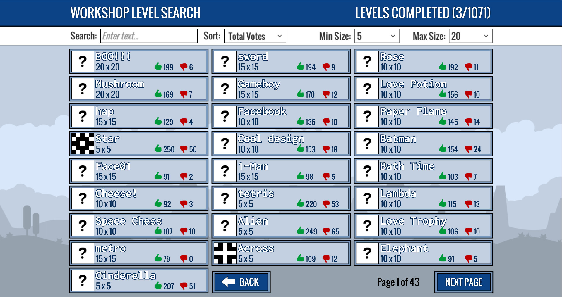 Picross Touch screenshot