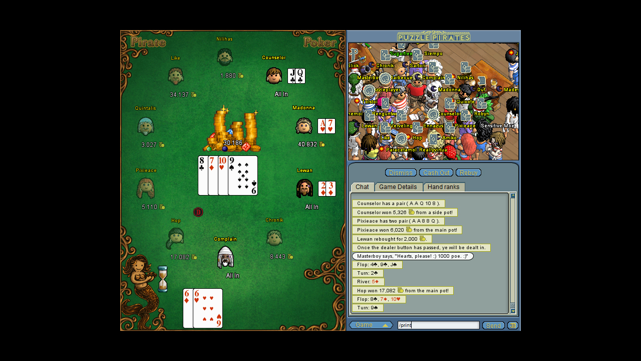 Puzzle Pirates: Dark Seas screenshot