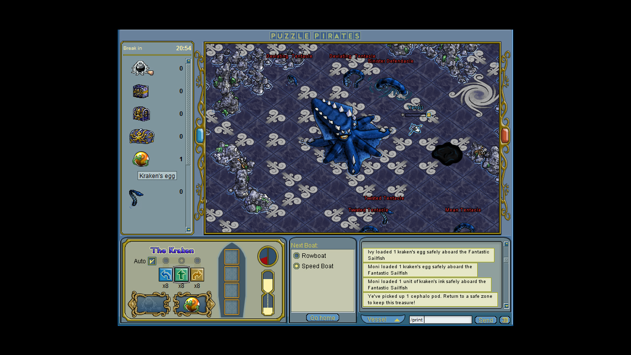Puzzle Pirates: Dark Seas screenshot