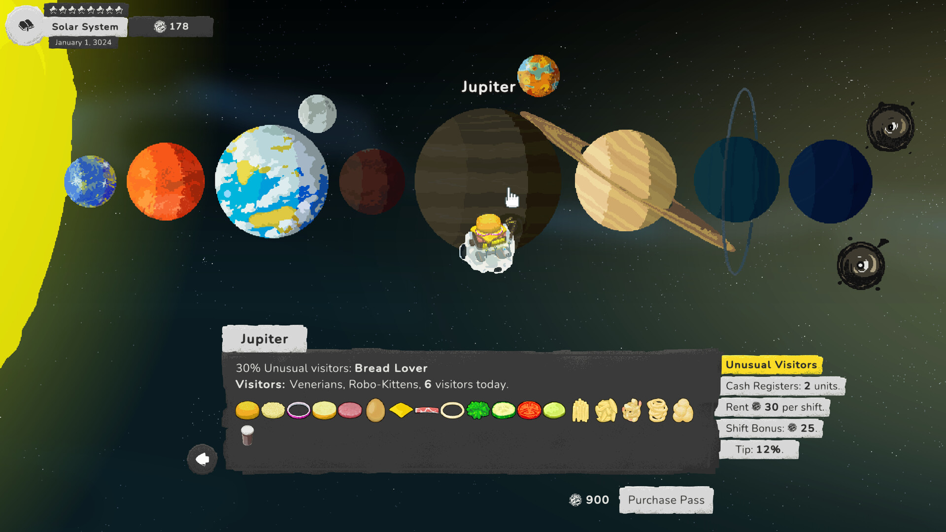 Galaxy Burger screenshot