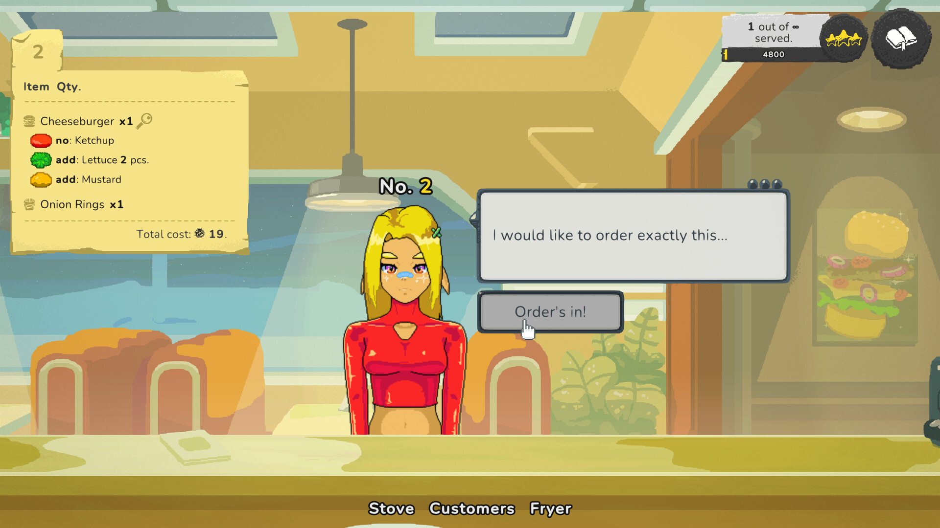 Galaxy Burger screenshot