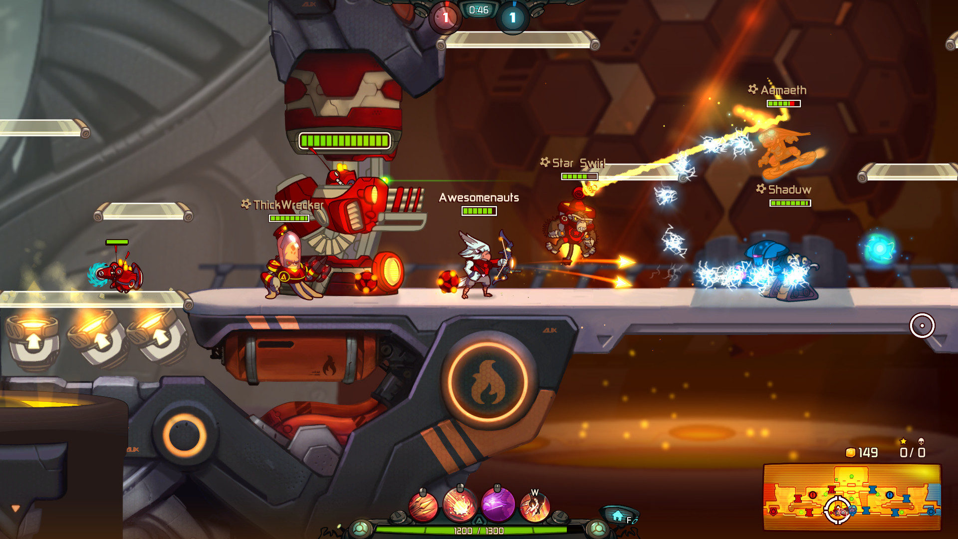 Awesomenauts screenshot