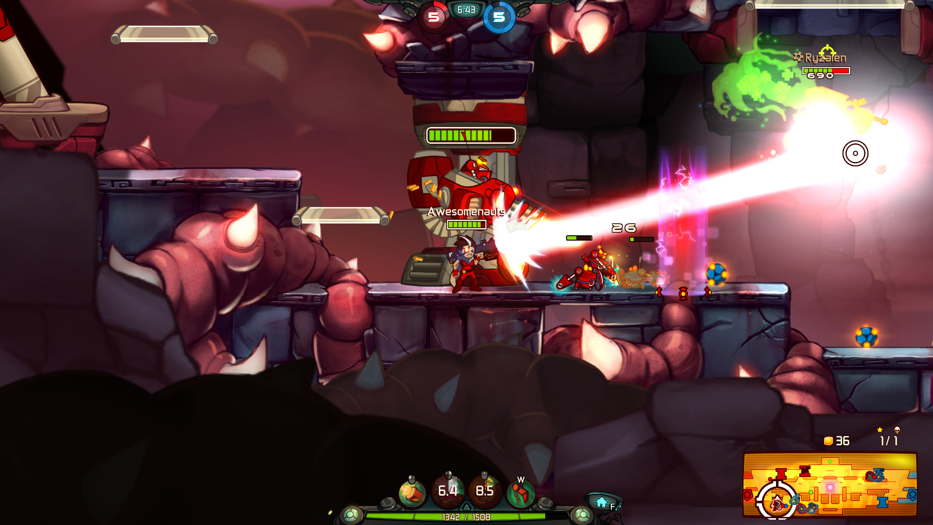 Awesomenauts screenshot