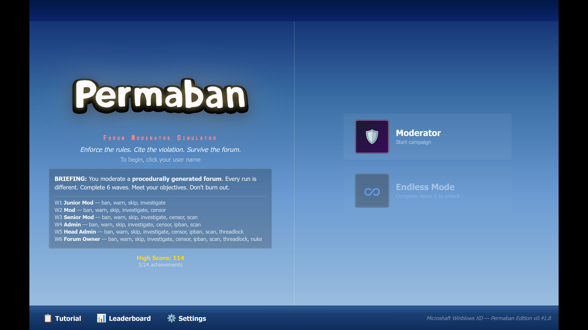 Permaban screenshot