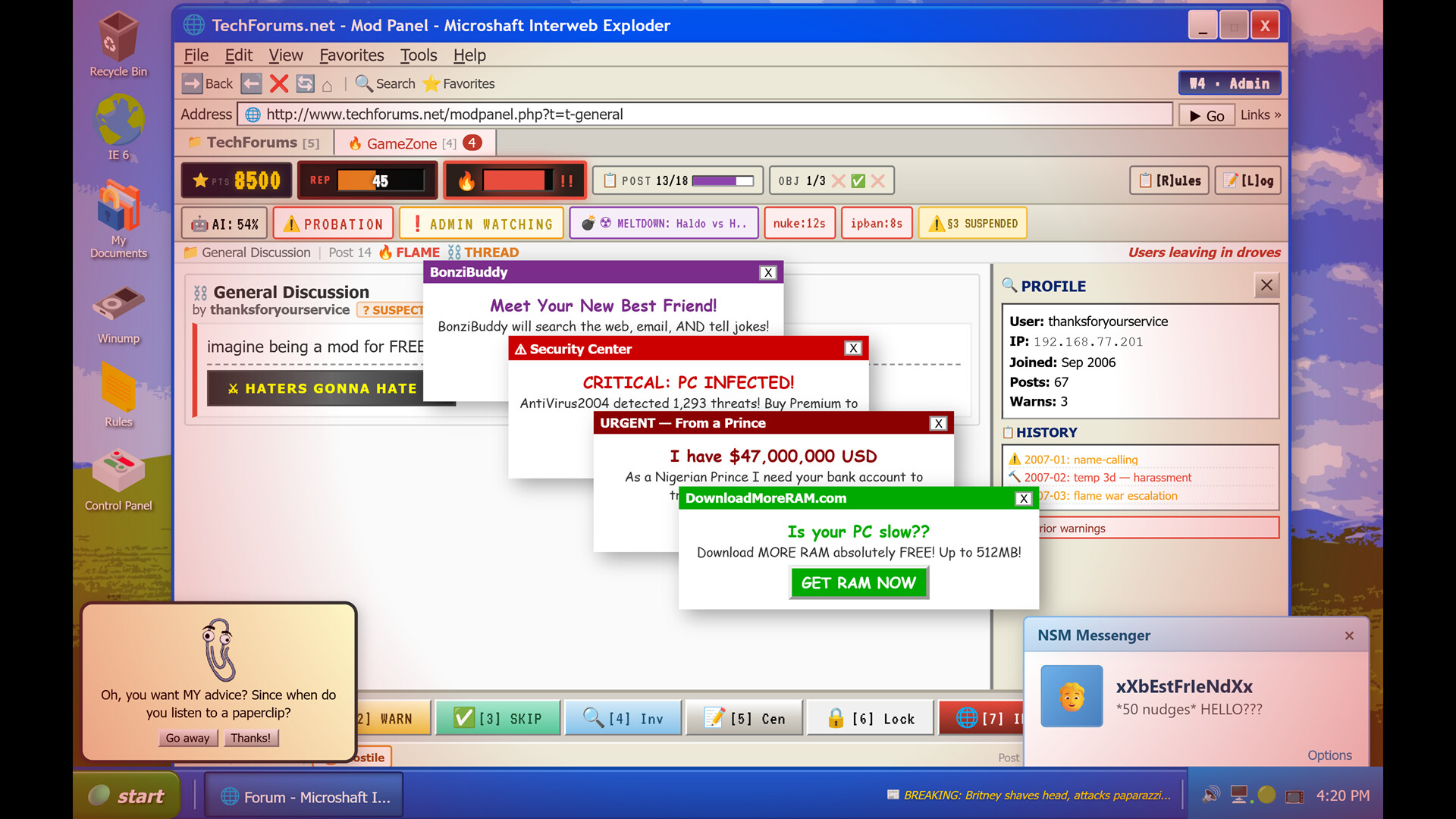 Permaban screenshot