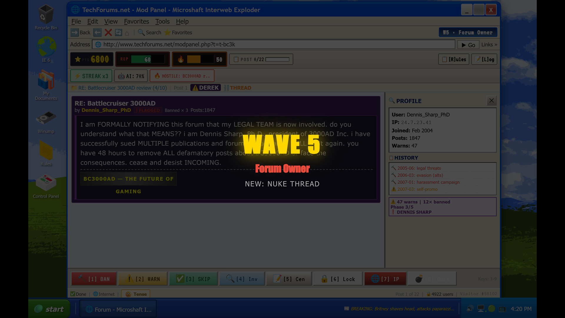 Permaban screenshot
