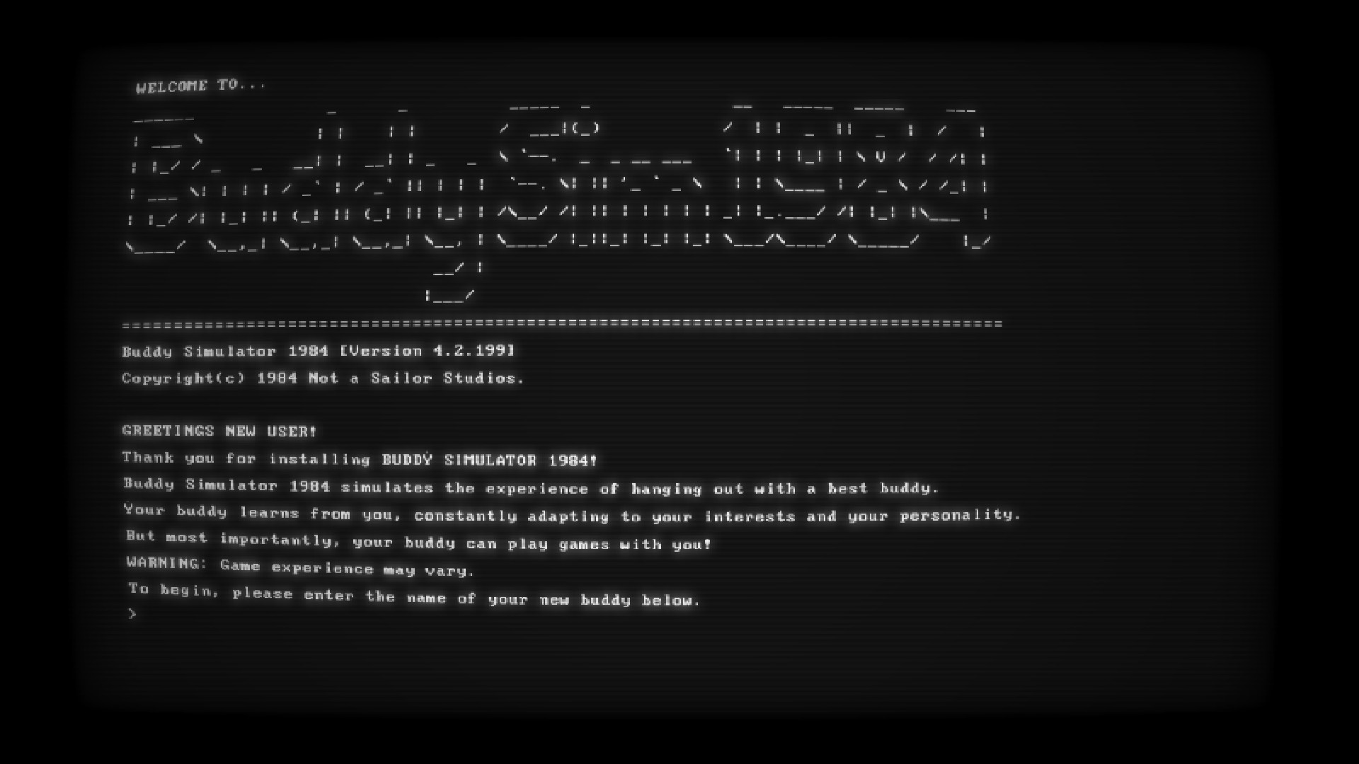 Buddy Simulator 1984 screenshot