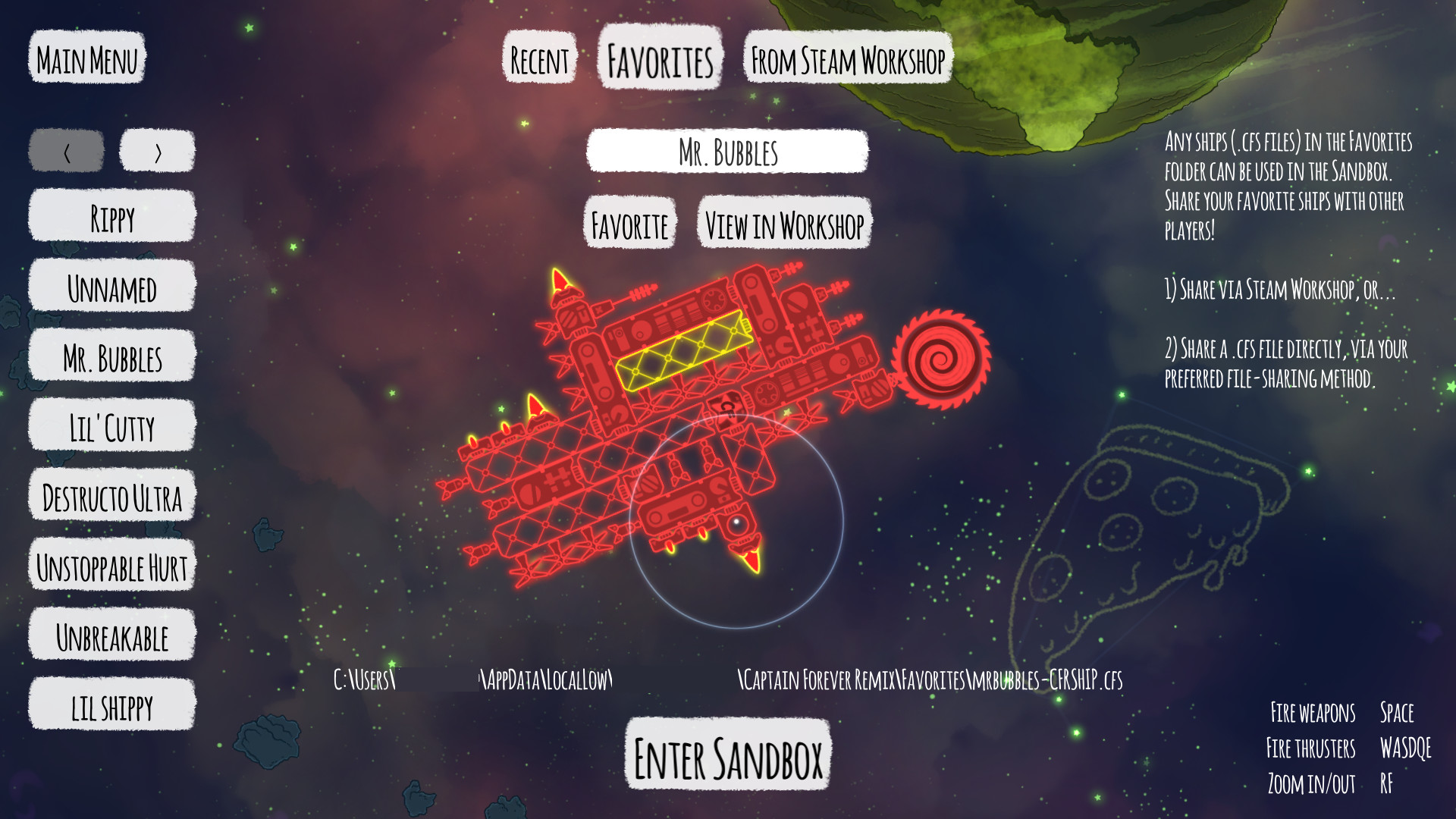 Captain Forever Remix screenshot