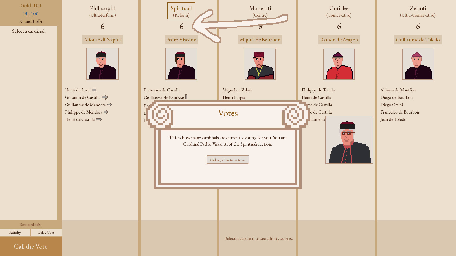 Papabile screenshot