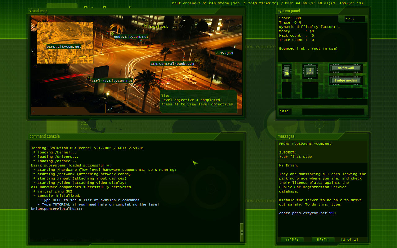 Hacker Evolution: Untold screenshot