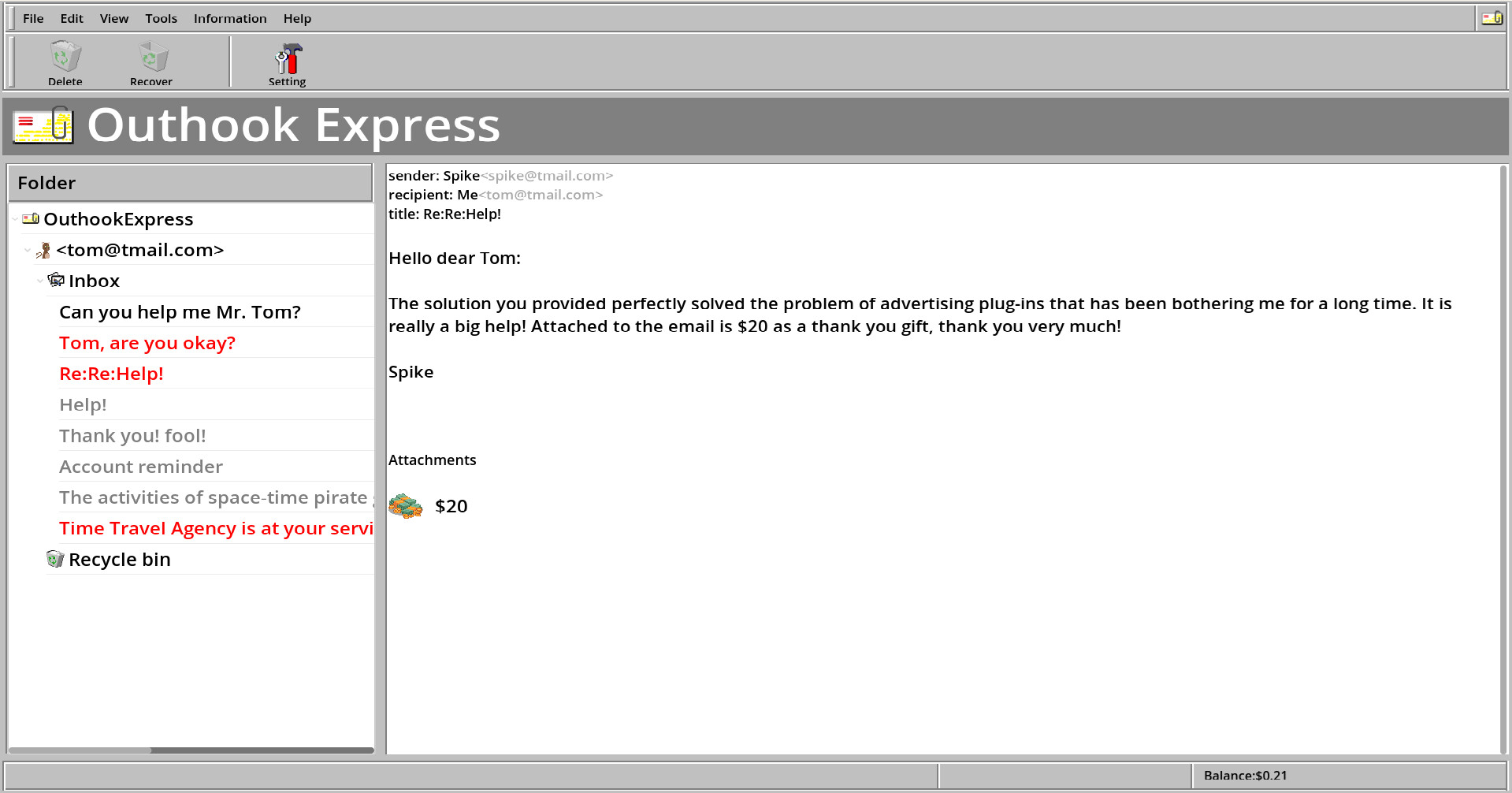 Malware screenshot