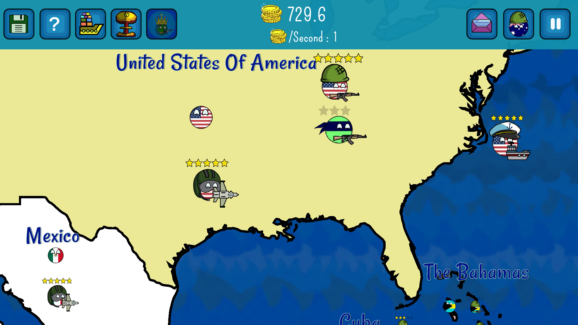 Dictators:No Peace Countryballs screenshot