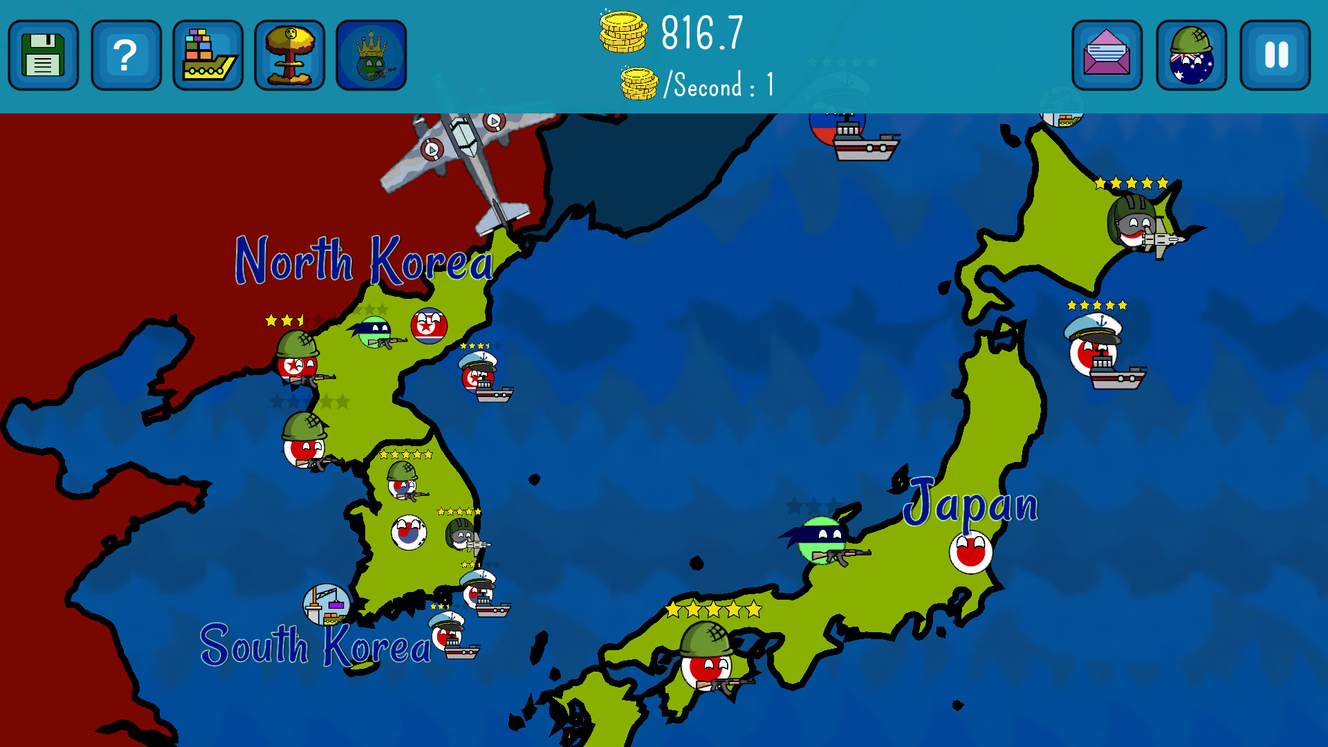 Dictators:No Peace Countryballs screenshot