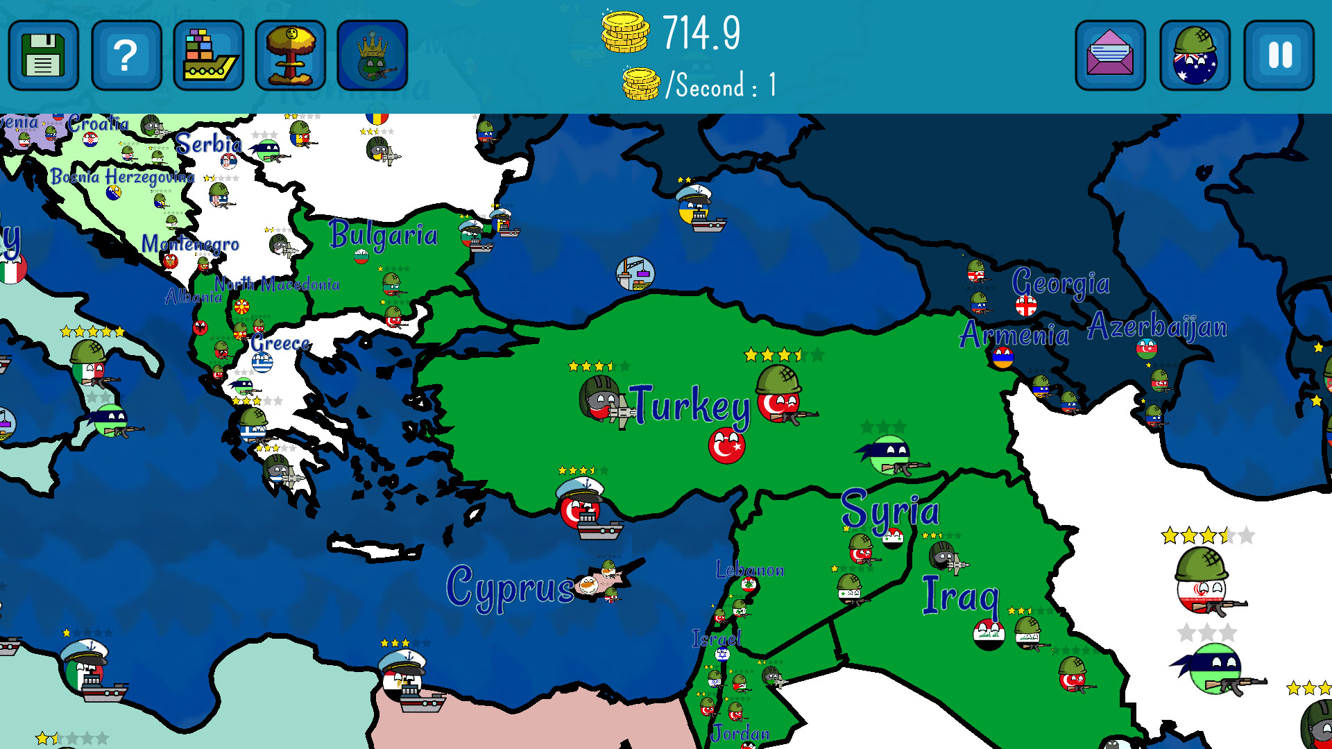 Dictators:No Peace Countryballs screenshot