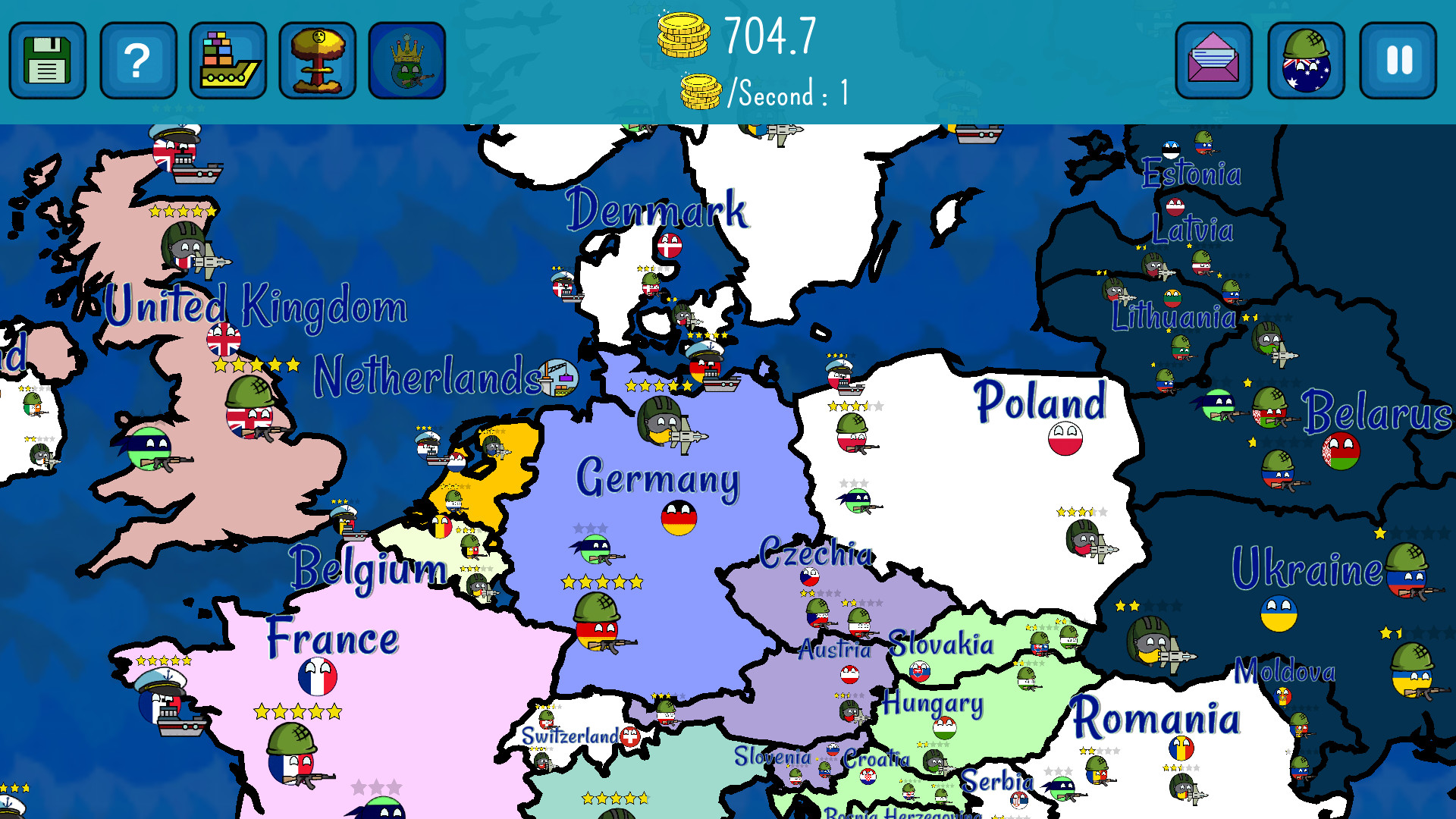 Dictators:No Peace Countryballs screenshot