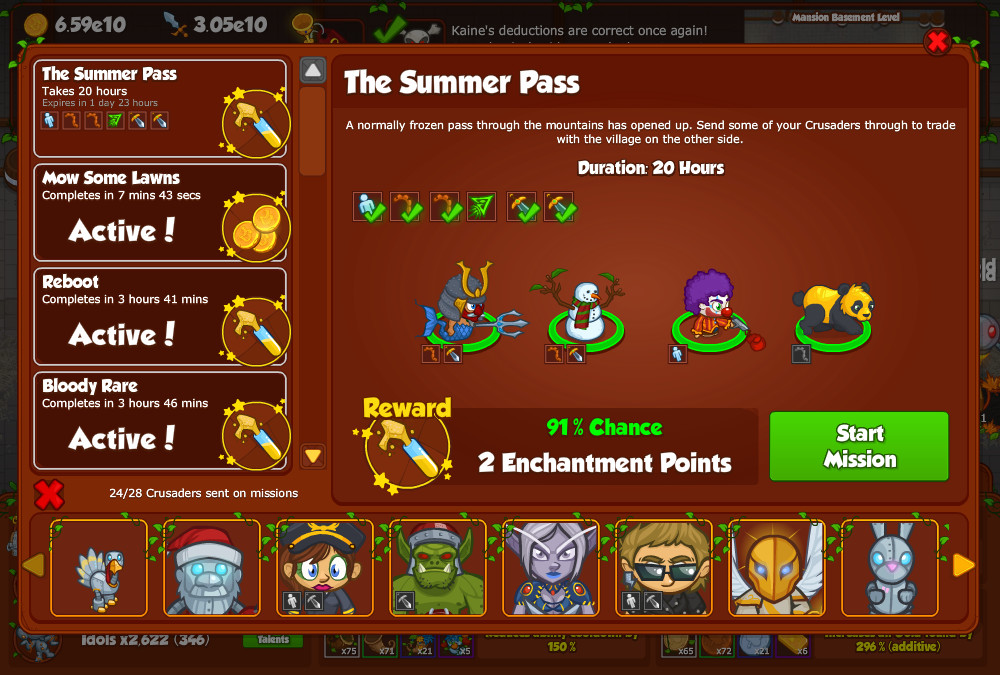 Crusaders of the Lost Idols screenshot