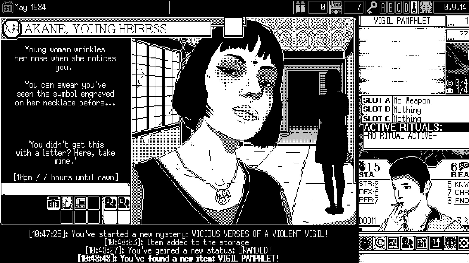 WORLD OF HORROR screenshot