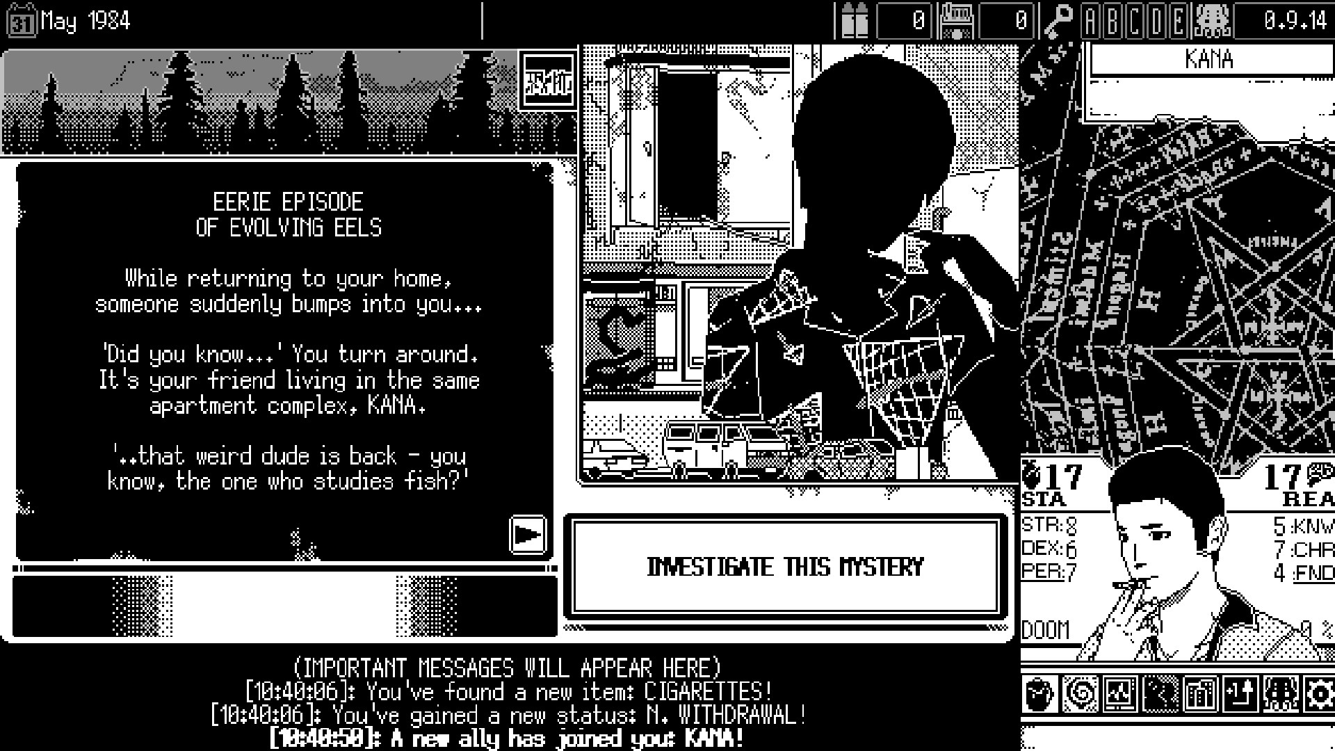 WORLD OF HORROR screenshot