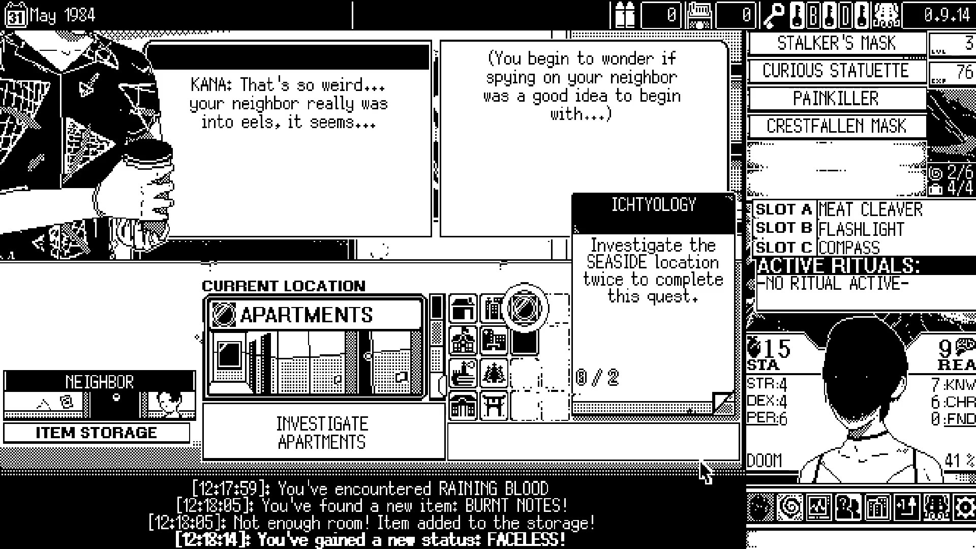 WORLD OF HORROR screenshot
