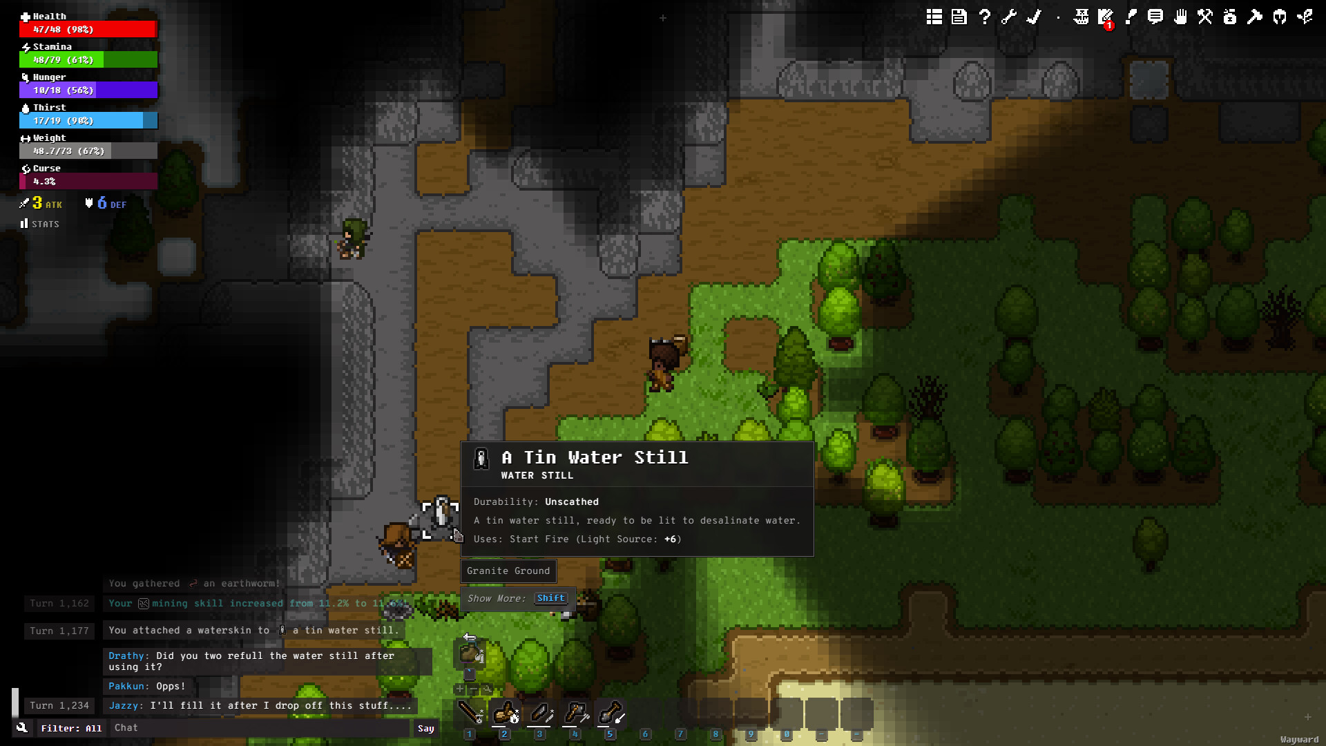 Wayward screenshot
