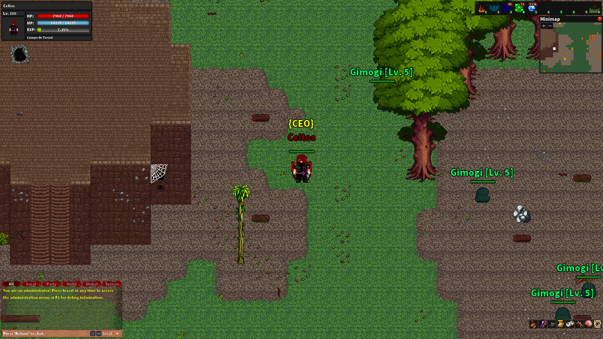 Rebornia - MMORPG 2D screenshot