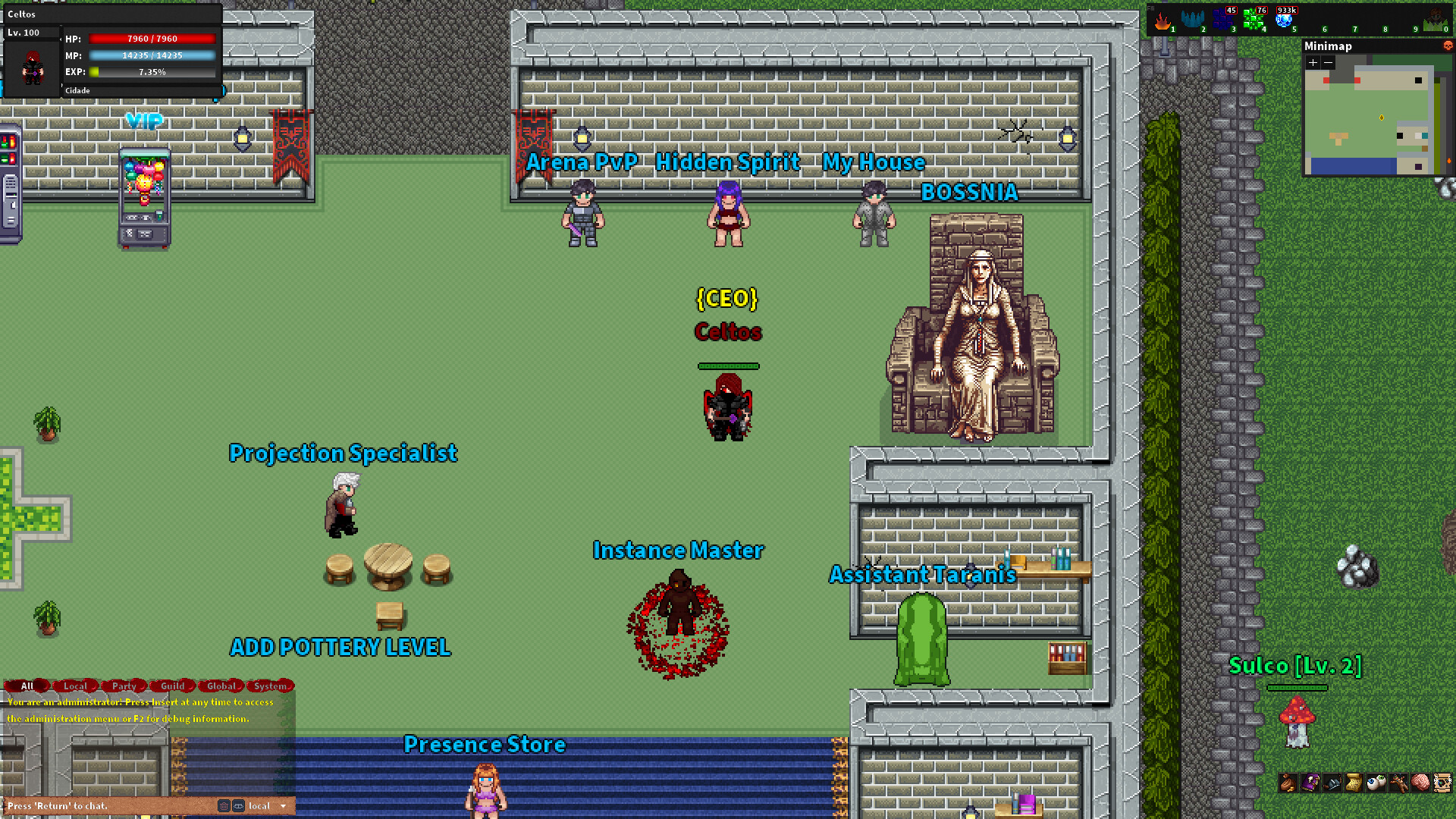 Rebornia - MMORPG 2D screenshot