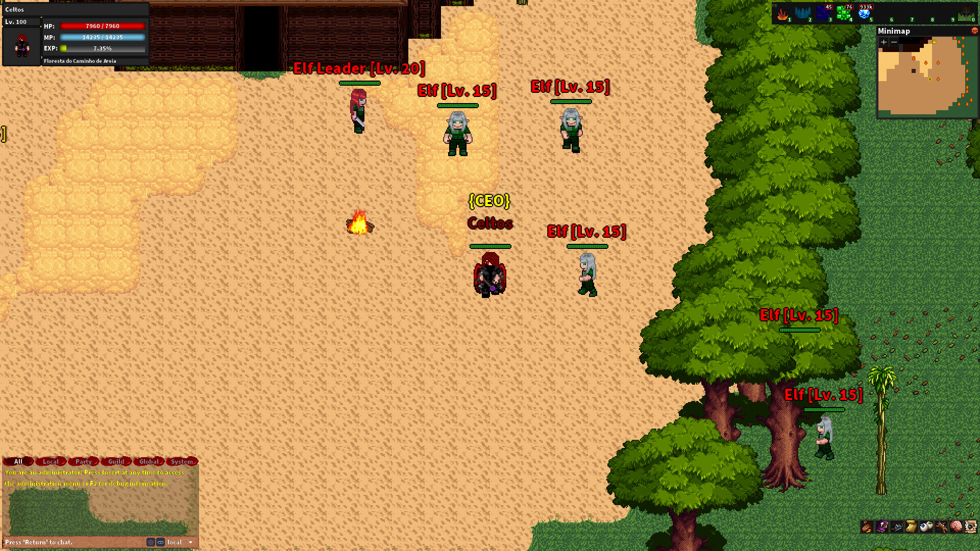 Rebornia - MMORPG 2D screenshot