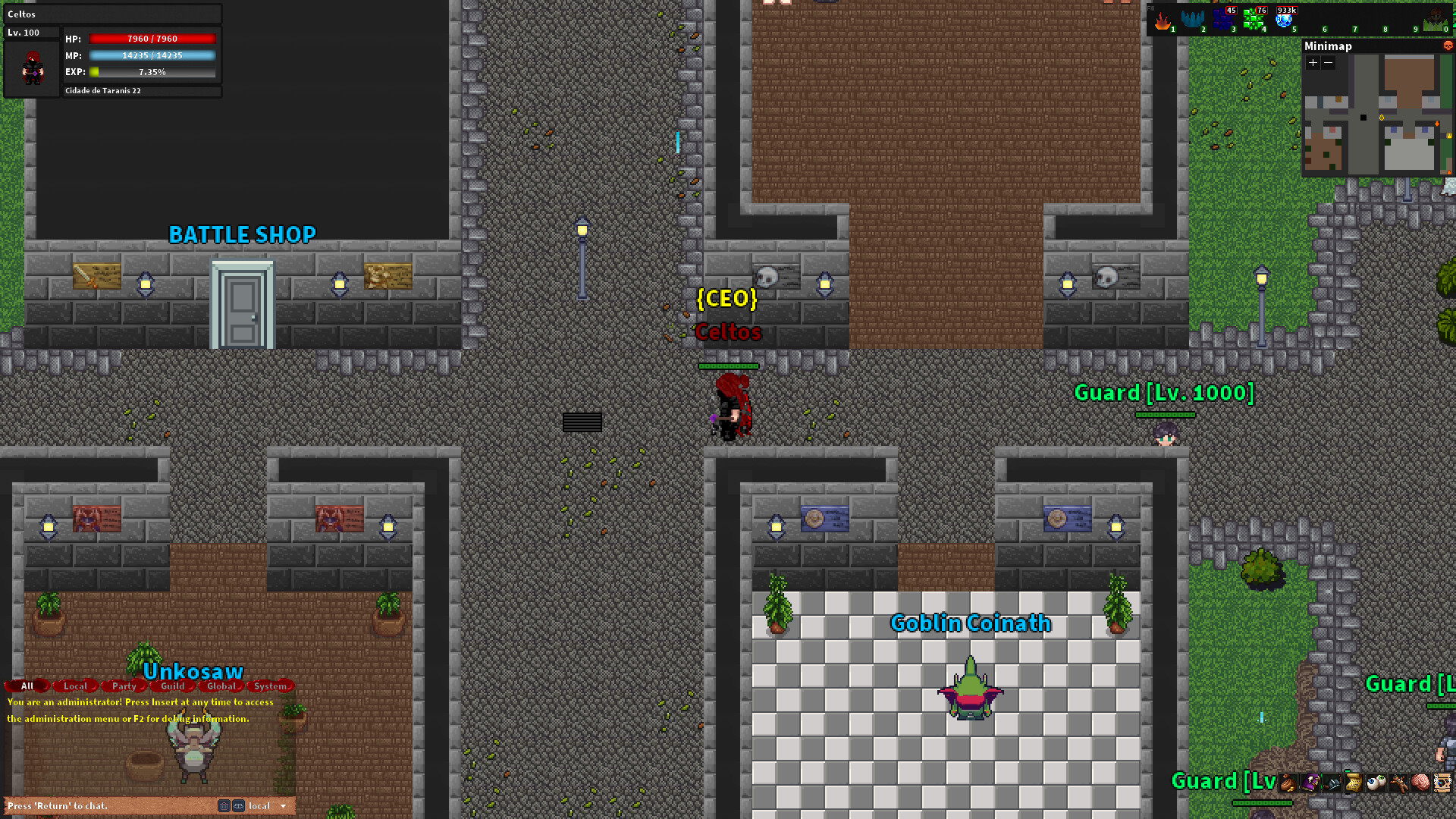 Rebornia - MMORPG 2D screenshot