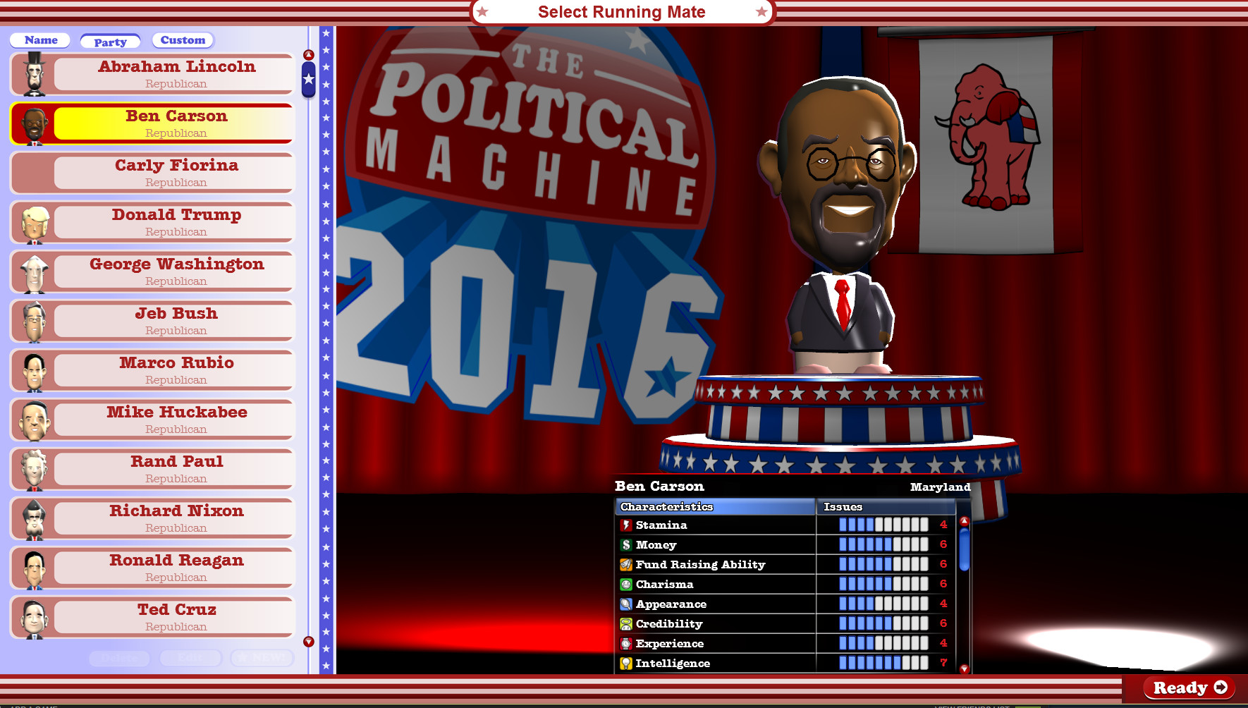The Political Machine 2016 screenshot