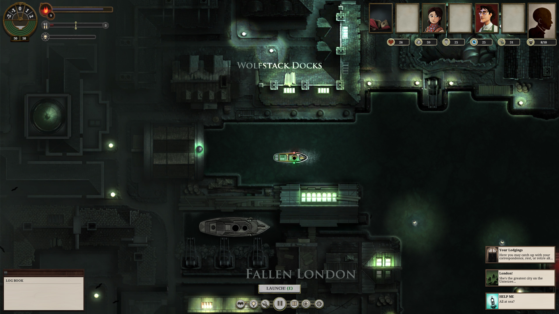 SUNLESS SEA screenshot