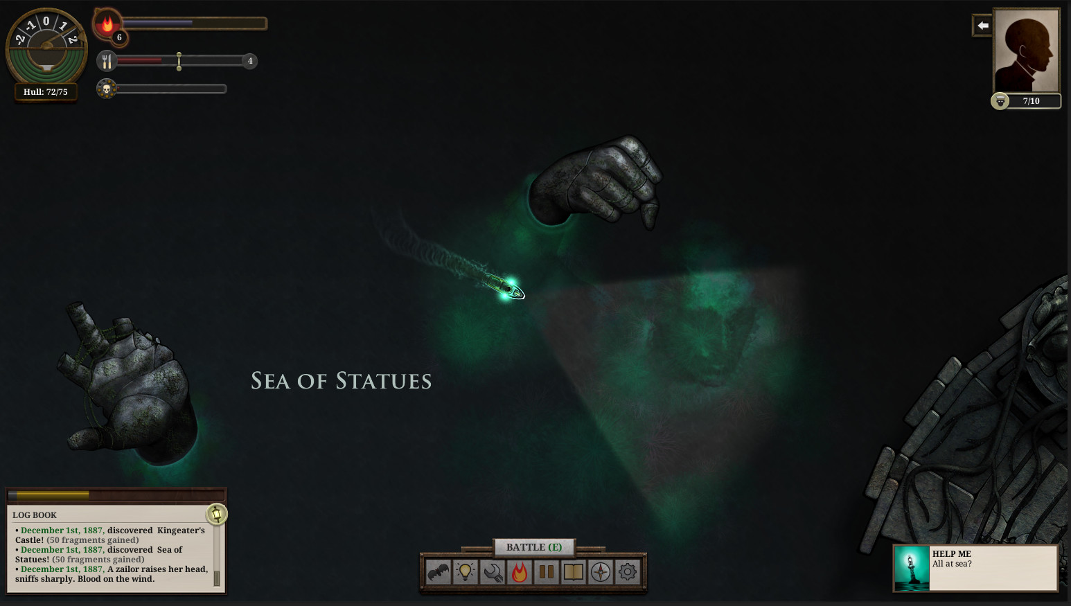 SUNLESS SEA screenshot