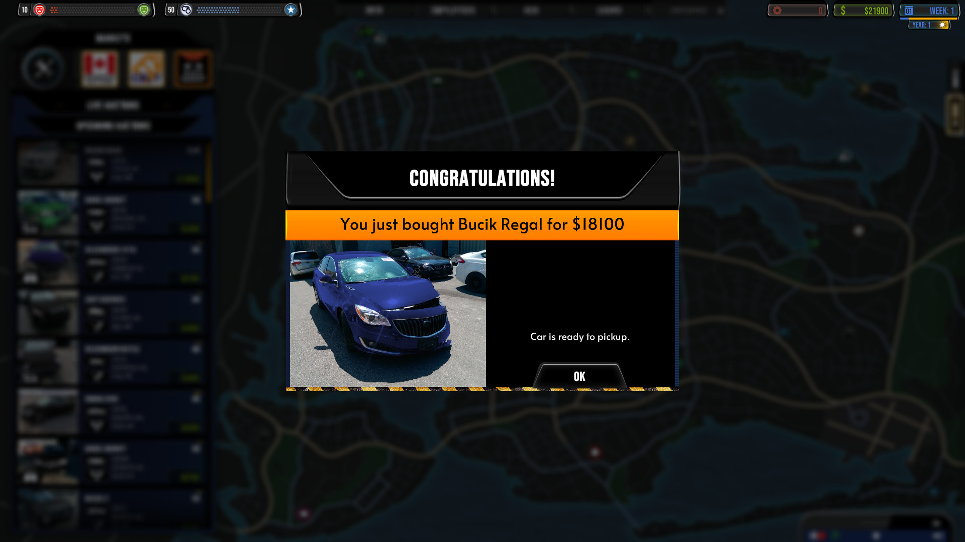 Car Trader Simulator - Welcome to the Business screenshot