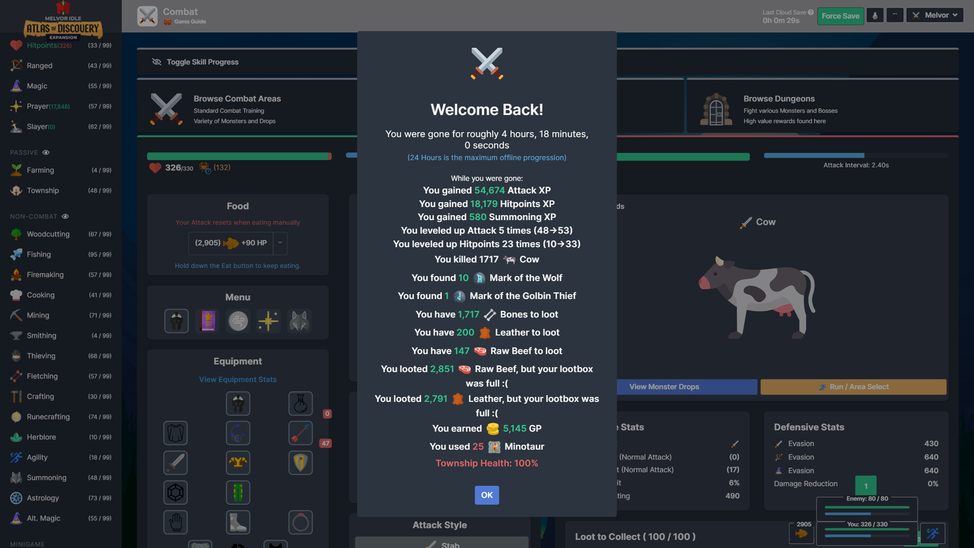 Melvor Idle screenshot