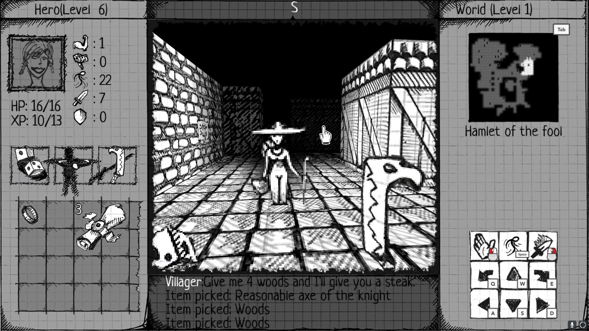 Drawngeon: Dungeons of Ink and Paper screenshot
