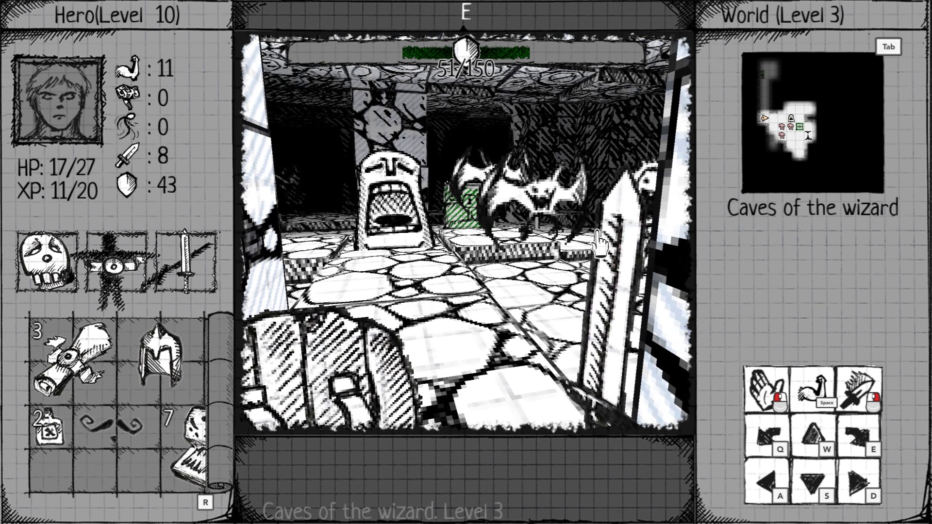 Drawngeon: Dungeons of Ink and Paper screenshot