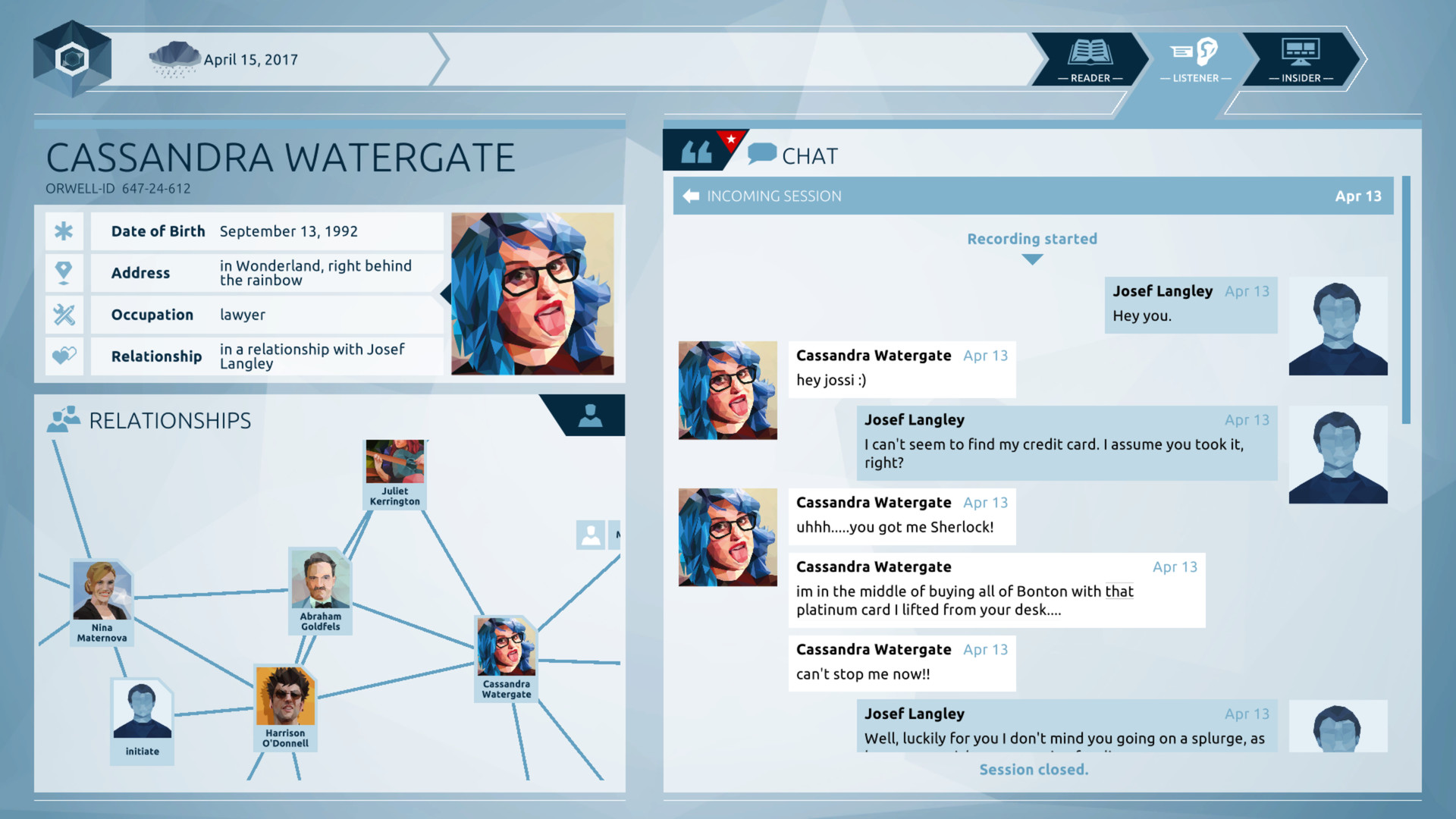 Orwell: Keeping an Eye On You screenshot