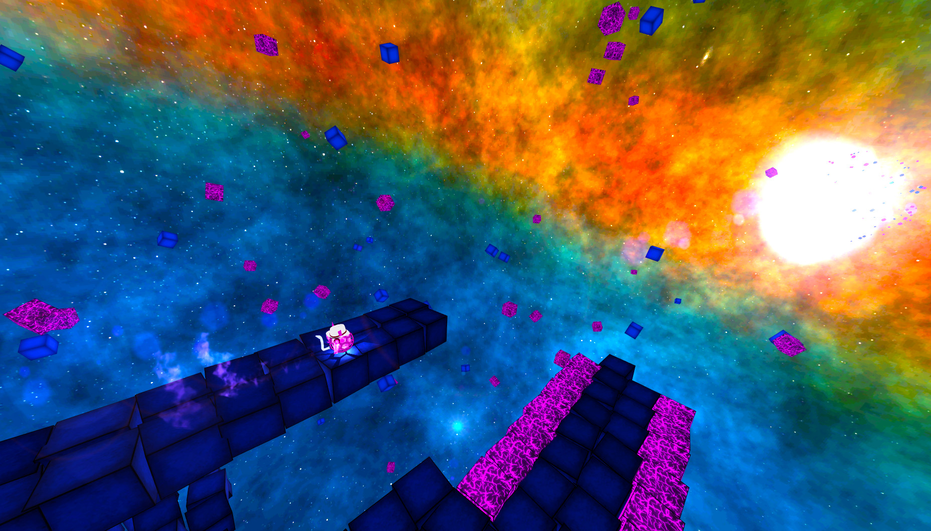 Deep Blue 3D Maze in Space screenshot