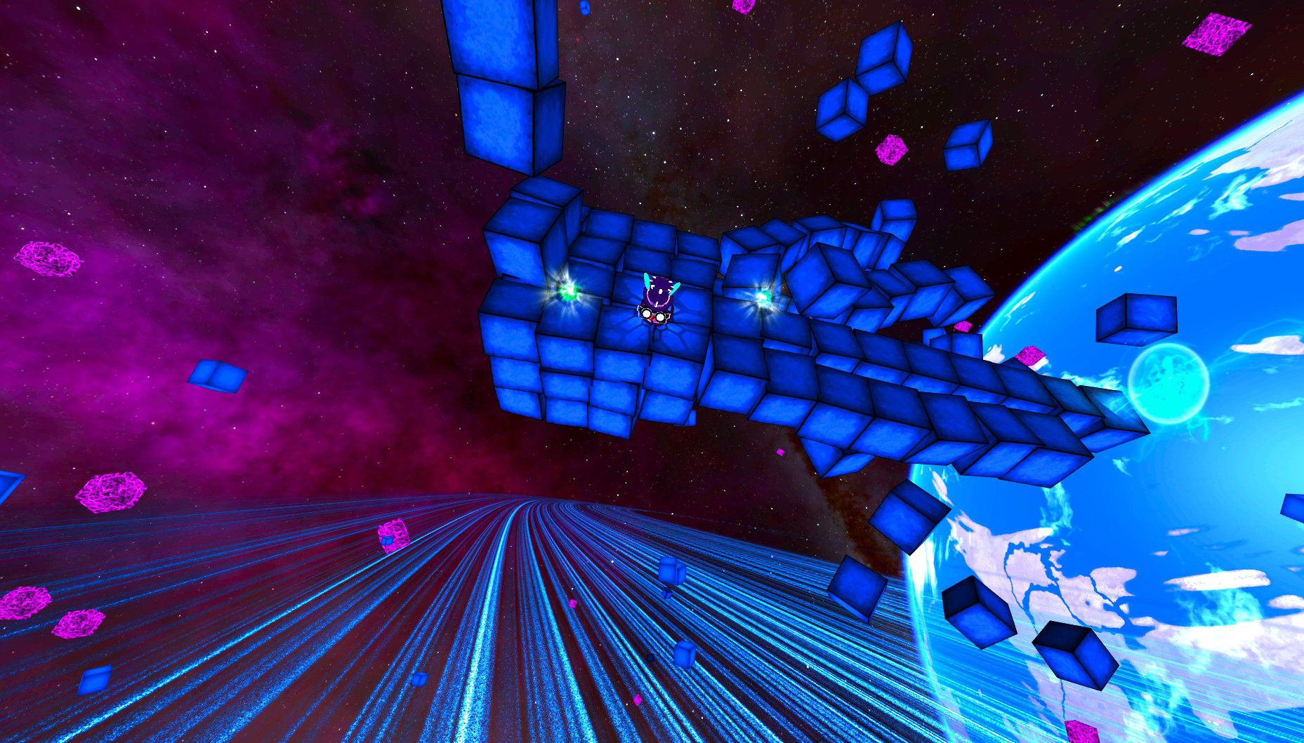 Deep Blue 3D Maze in Space screenshot