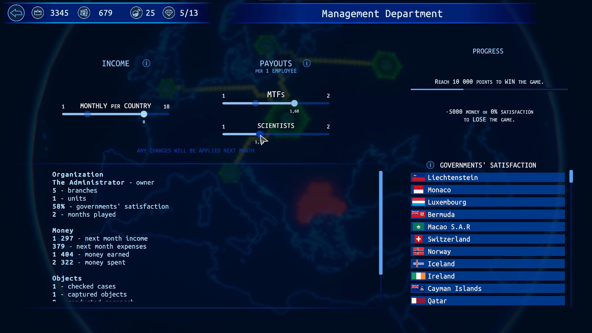 SCP Strategy screenshot