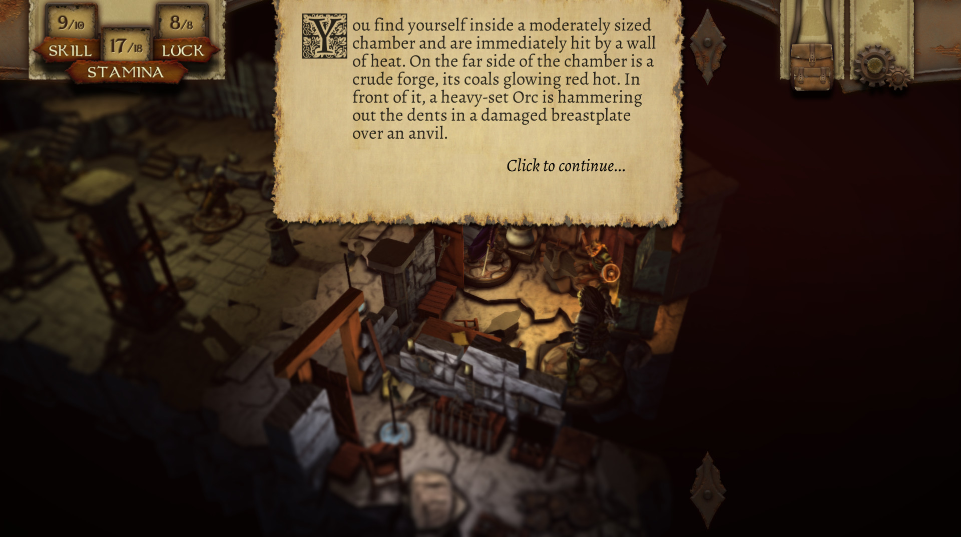 The Warlock of Firetop Mountain screenshot