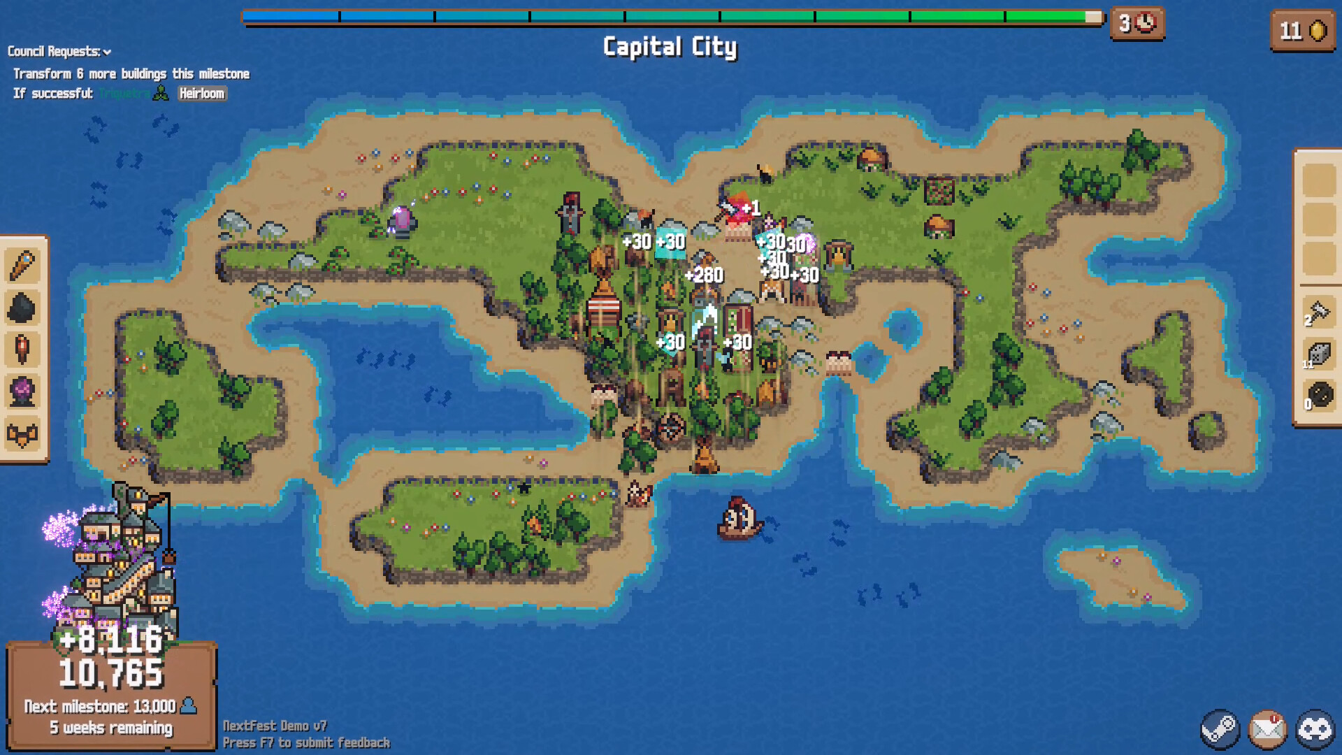 Combolands: Roguelike Citybuilder screenshot