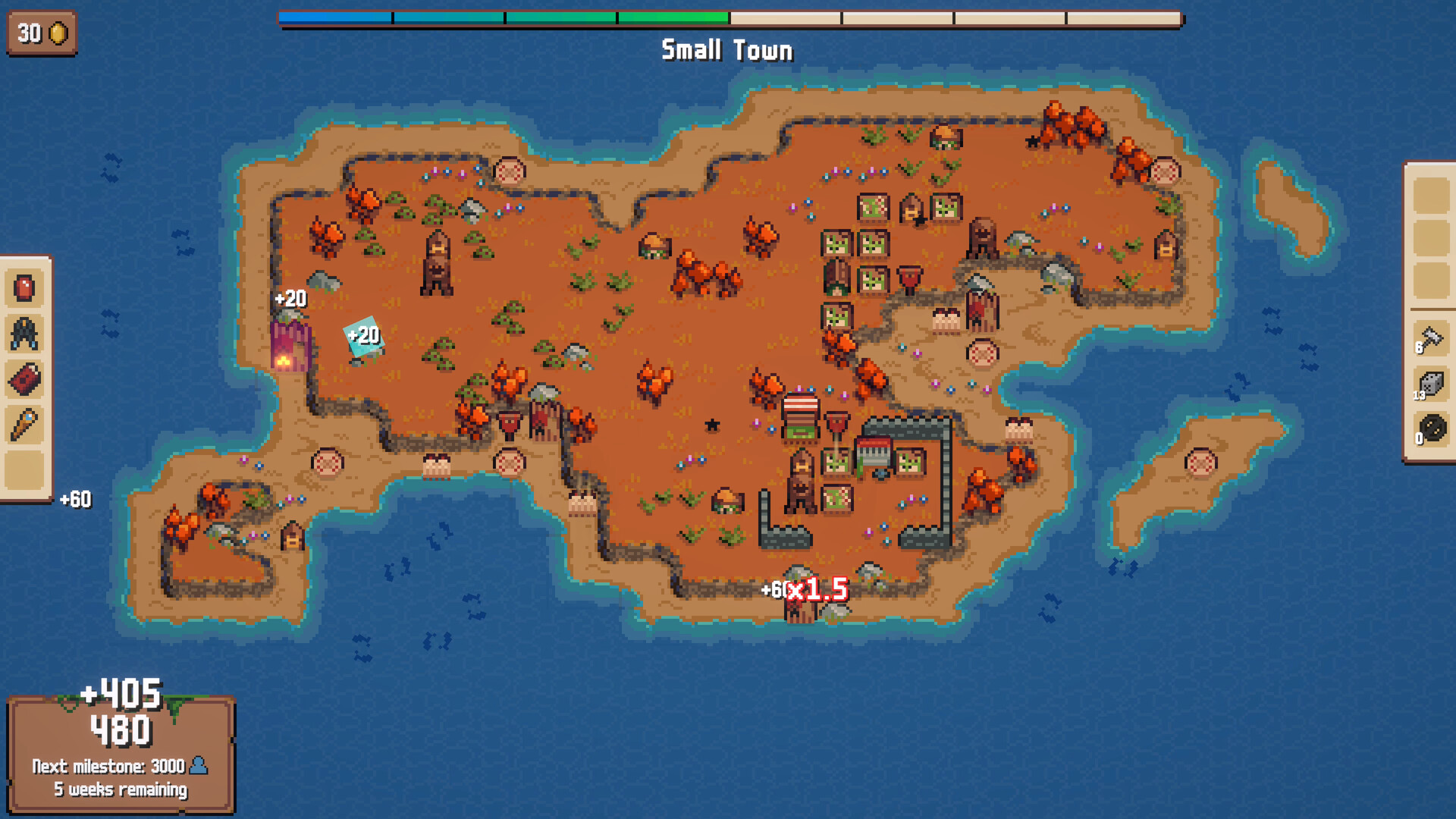 Combolands: Roguelike Citybuilder screenshot