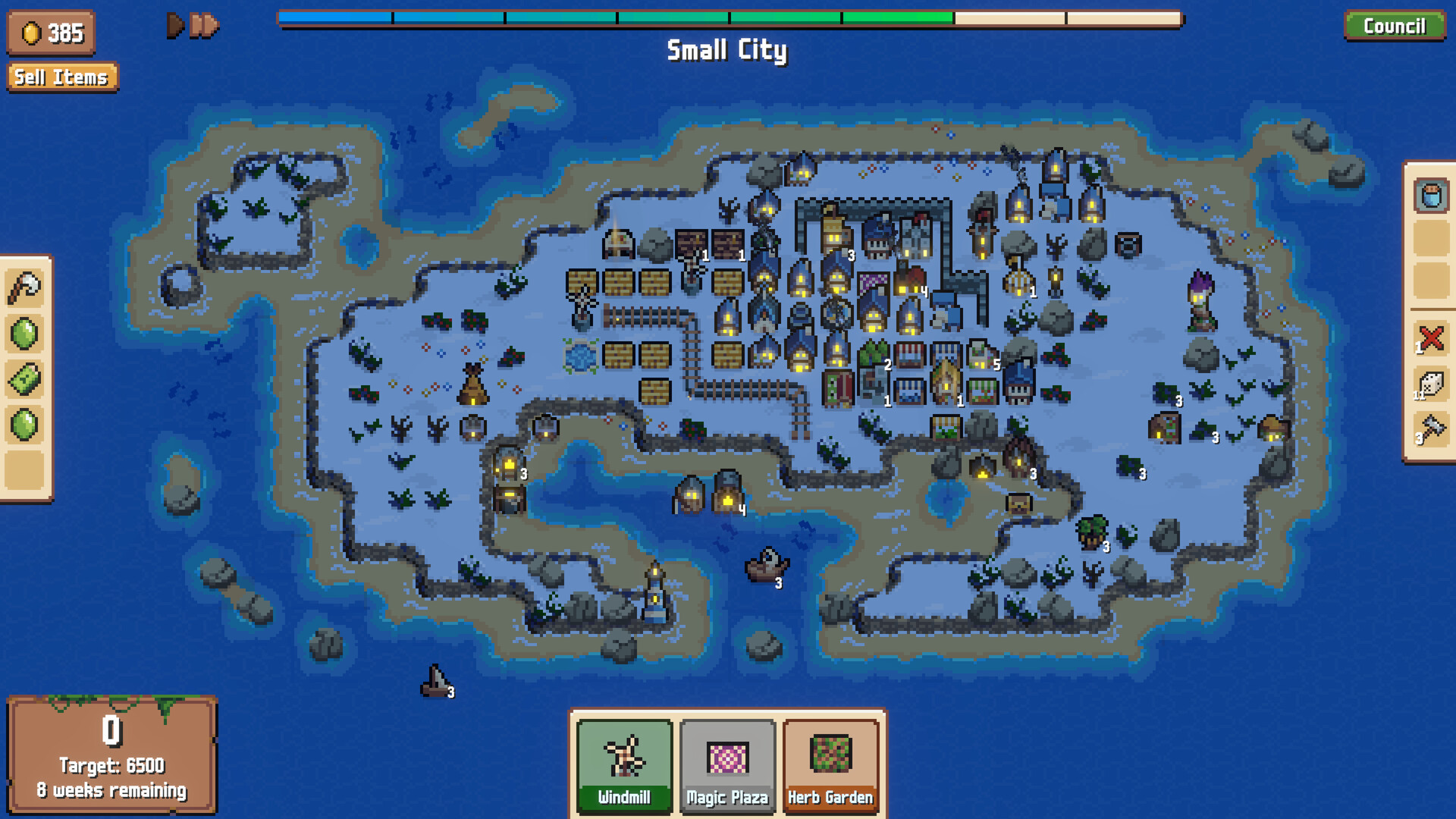 Combolands: Roguelike Citybuilder screenshot